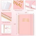 Fitness Journal Workout Planner for Women & Men, A5 (6.4" x 8.3") Workout Journal Log Book Planner Gift for Track Gym Essentials, Home Workouts, Track Progress, Achieve Wellness Goals, Pink - Image 7