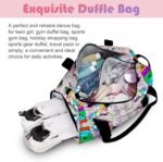 RLGPBON Gym Bag for Kids Boys and Girls, Duffel Bag for Sports, Swimming Gyms and Weekend Getaway, Waterproof Dufflebag with Shoe and Wet Clothes Compartment - Image 6
