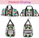 RLGPBON Gym Bag for Kids Boys and Girls, Duffel Bag for Sports, Swimming Gyms and Weekend Getaway, Waterproof Dufflebag with Shoe and Wet Clothes Compartment - Image 4