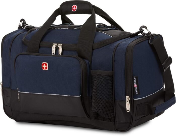 SwissGear Apex Duffle Bag for Travel and Gym with Bungee-Cord System - Image 2