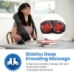 Etekcity FSA HSA Eligible Cordless Neck Massager with Heat for Pain Relief Deep Tissue, FSA Wearables, Rechargeable Shiatsu Back Shoulder Massage Tool, Best Gift for Mother, Father, Women, Men - Image 3