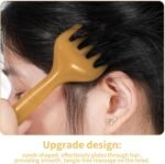 2Pcs Head Massager Manual Hair Scalp Massager Gua Sha Five Claw Massage Tool Comb Portable Handheld Resin Relax Tool for Father's Day Mother's Day Gifts (Amber; Cloud Brown) - Image 6