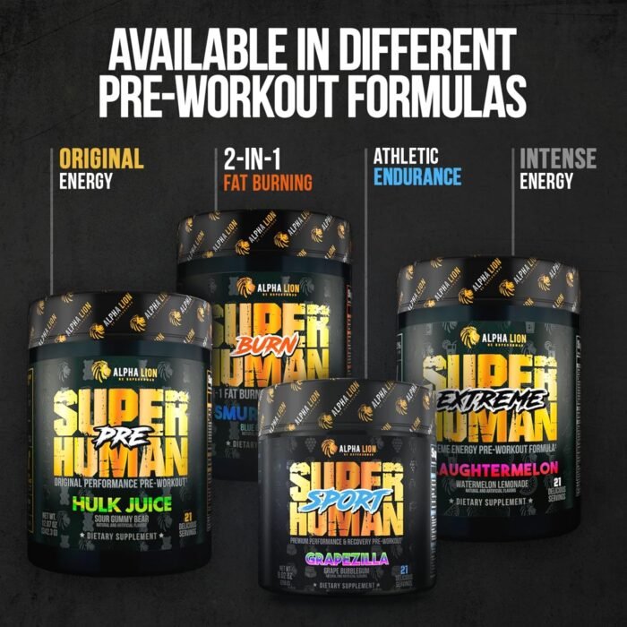 ALPHA LION Superhuman Pump Pre Workout Powder, Nootropic Caffeine & Stim Free Preworkout Supplement, Nitric Oxide Booster, Muscle Gainer, Energy & Focus (42 Servings, Peach Pumps Flavor) - Image 9