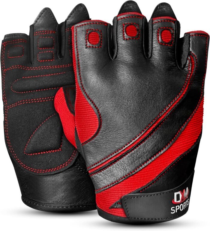 DXM SPORTS Workout Gloves for Men, Gym Weight Lifting Gloves with Wrist Support - Breathable, Anti-Slip Gloves for Exercise, Fitness, Cycling, Training, Outdoor Sports - Image 2