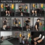 Fitness Deep Squat Machine with Cable Crossover System and Multi-Function Squat Rack Power Cage for Home Gym. - Image 4