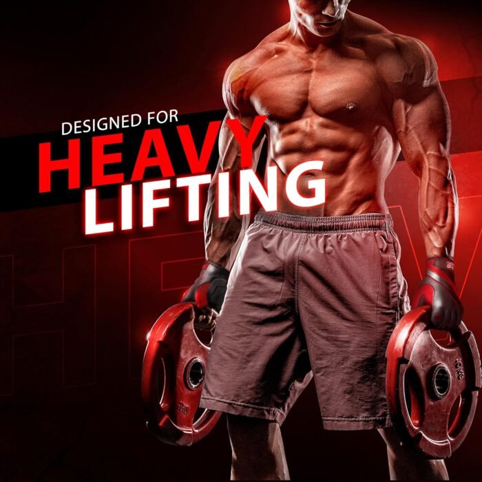 DXM SPORTS Workout Gloves for Men, Gym Weight Lifting Gloves with Wrist Support - Breathable, Anti-Slip Gloves for Exercise, Fitness, Cycling, Training, Outdoor Sports - Image 4