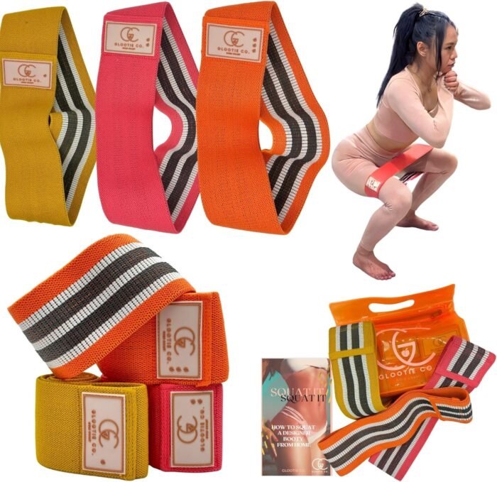 Fabric Resistance Bands for Working Out - Unbreakable Booty Bands Set - Exercise Bands for Resistance, Yoga, Pilates, Rehab and Home Workouts - Leg Workout for Women and Men - Image 2