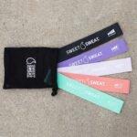 Sweet Sweat Mini Loop Resistance Bands - Set of 5 | Exercise Hip Booty Bands for Squats, Lunges, Physical Therapy, Yoga, Pilates, Rehab and Home Workout | Non-Latex Elastic Bands Includes Carry-Bag - Image 4