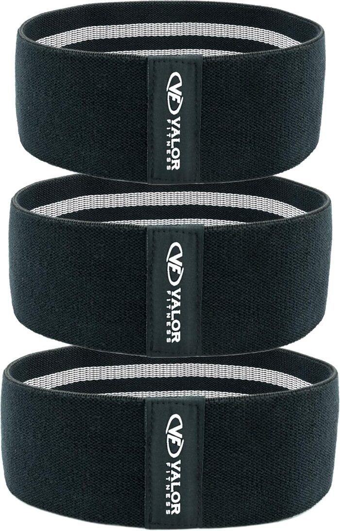 Valor Fitness Hip Bands - Fabric Resistance Glute Training Set, 3- Tension Level for Leg and Hip Mobility -Travel Bag Included - Image 4