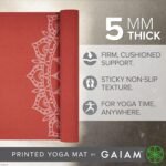 Gaiam Yoga Mat - Premium 5mm Print Thick Non Slip Exercise & Fitness Mat for All Types of Yoga, Pilates & Floor Workouts (68" x 24" x 5mm) - Image 3