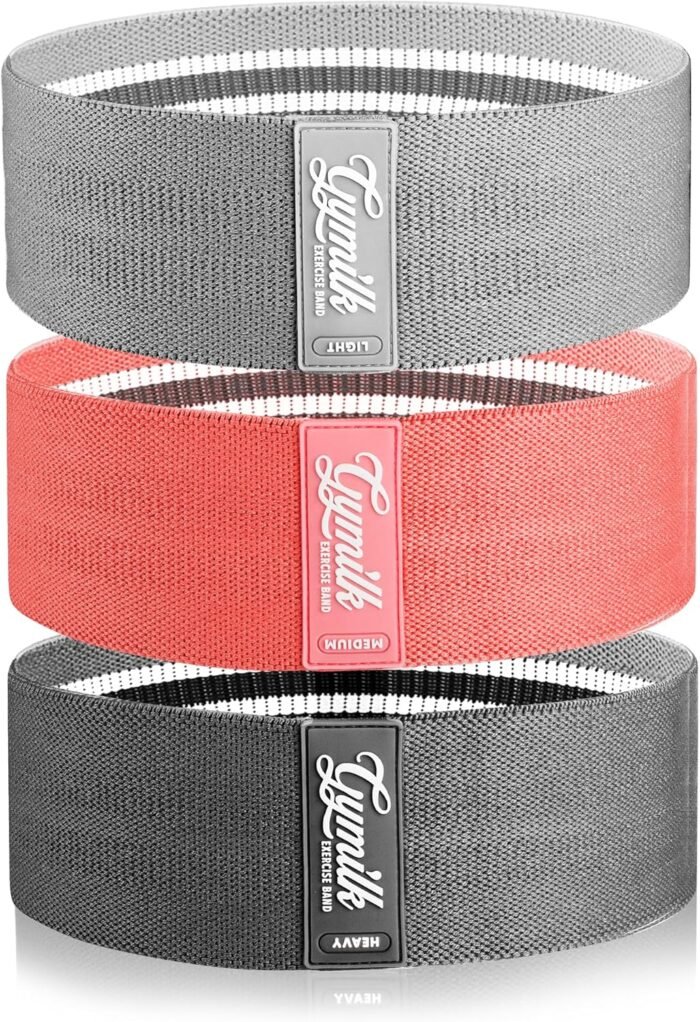 Resistance Bands, Exercise Bands for Glutes and Lower Body, Set of 3 Level Fabric Booty Bands - Image 2