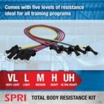 SPRI Resistance Band Kit - Resistance Training Interchangeable Tubes for Full Body Toning - Includes 5 Exercise Bands, Ankle/Wrist Strap with Padded Handles, Door Anchor, Exercise Guide, Carry Bag - Image 5