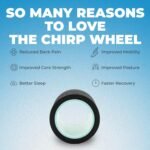 Chirp Wheel Foam Roller - Targeted Back & Neck Pain Relief, Muscle Massage, Trigger Point Therapy, High-Density Foam Tool for Physical Therapy, Stretching & Exercise, 500lbs Capacity, 4 Inch Mint - Image 3