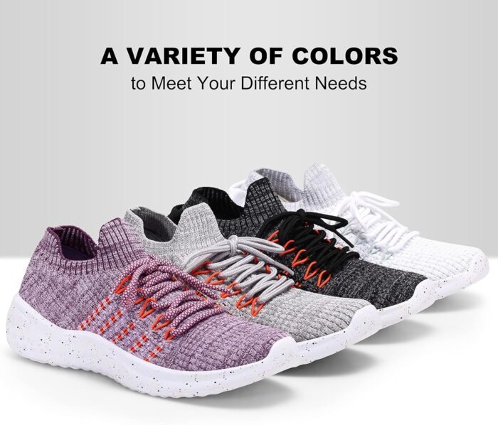 Women's Walking Shoes Tennis Athletic Sport Lightweight Slip on Sneakers - Image 8