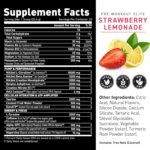 Kaged Pre Workout Powder Pre-Workout Elite for Men & Women, High Stimulant for Energy, Focus, Pumps, L-Citrulline, Beta Alanine, Creatine & 388mg of Organic Caffeine, Strawberry Lemonade - Image 3