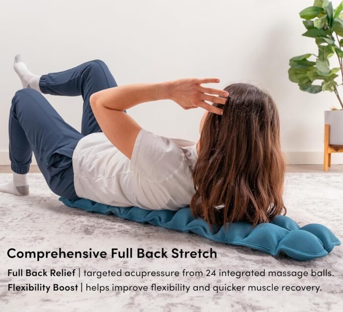 Halo Spine Stretcher for Back Pain Relief, Full Back Decompression, Upper and Lower Back Stretcher, Spine Alignment, and Deep Tissue Acupressure Therapy with 24 Massage Balls - Image 5