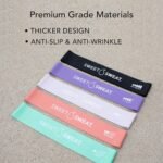 Sweet Sweat Mini Loop Resistance Bands - Set of 5 | Exercise Hip Booty Bands for Squats, Lunges, Physical Therapy, Yoga, Pilates, Rehab and Home Workout | Non-Latex Elastic Bands Includes Carry-Bag - Image 3