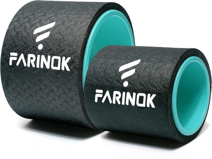 Yoga Wheel Set of 2, Upgraded 10MM Thick Back Wheels for Pain Relief & Stretching, Strongest Back Roller for Deep Tissue Massage, Improving Yoga Poses Backbend - Image 2