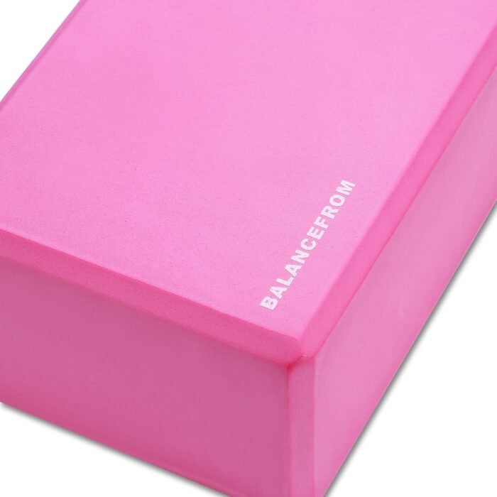 Set of 2 High Density Yoga Blocks, 9"x6"x4" Each, Pair, Multiple Colors - Image 5