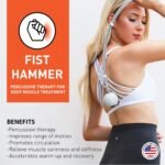 Stinger USA Massage Therapy Tool, Massage Ball & Whip, Back, Neck, Shoulder Massage, Pain Relief, Muscle Soreness Relief, Trigger Point Massager, Deep Tissue Massage, Fist Massage Hammer, Foot Massage - Image 5