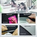 Bell & Howell Yoga Mat – Extra Thick TPE Cushioned Foam Mat, Non-Slip Grip, High-Density Support, 72”L x 24”W, Ideal for Carpet & Hard Floors, Includes Strap - Image 4