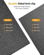 Foldable Rubber Treadmill Mat - Exercise Bike Mat with Waterproof Non-Slip Shock Absorption, Exercise Equipment Mat to Protect Floor for Home Gym Workout - Image 6