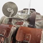 Wildroad Waxed Canvas Duffle Bag - 50L Waterproof Weekender Overnight Travel Bag - Image 4
