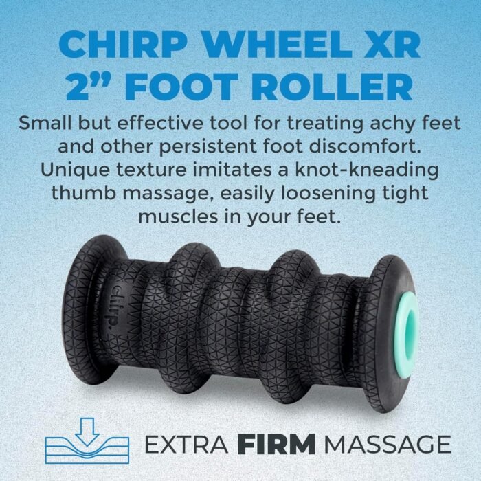 Chirp Wheel XR Foot Massage Roller - Targeted Massage for Plantar Fasciitis and Foot Fatigue, Arch Pain Relief, and Muscle Recovery | High Density Foam Exercise Equipment, 500lbs Capacity, 2" Mint - Image 3