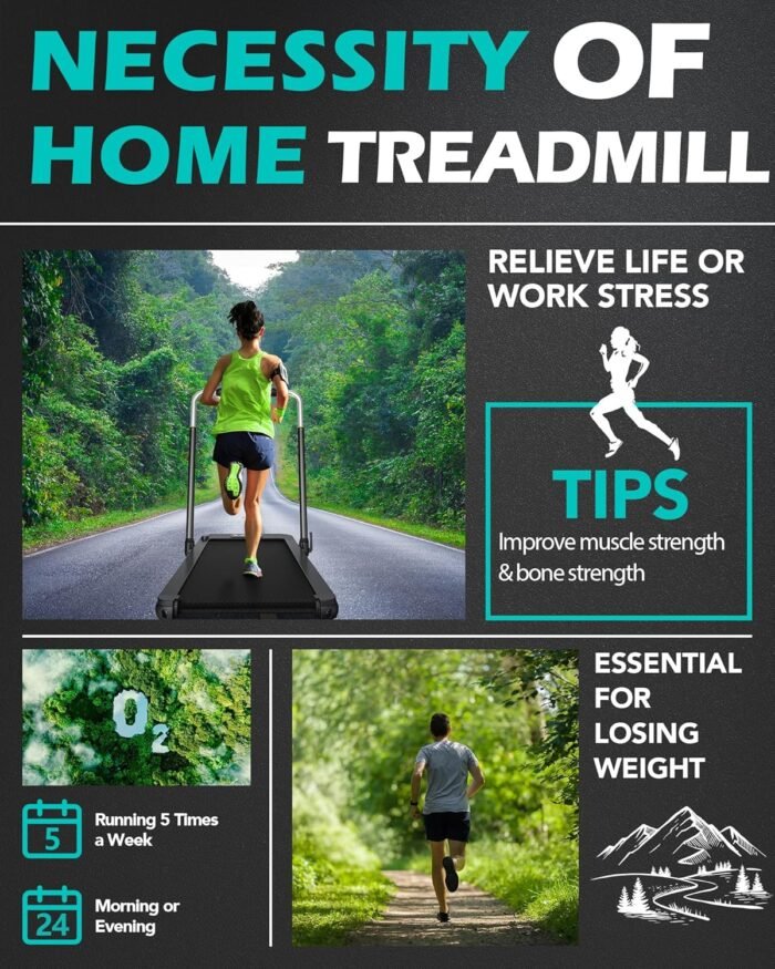 COZYINN 3-in-1 Walking Pad Treadmill with 10% Fat Burning Incline with Transport wheels, Voice Control & 3.0HP Motor | 4MPH /7.6 MPH, 265 lbs /340 lbs Capacity | Wide Anti-Slip Belt & Shock Absorption - Image 8