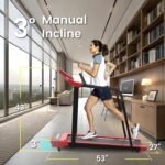 Senior Fitness Treadmill, 400 lb Capacity, Safe Design with Full-Length Rails, Low Step-Up Height, 0.2–4 MPH Motorized Walking Treadmill for Elderly, Recovery & Home Exercise - Image 7