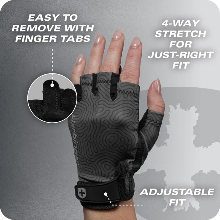 Harbinger Pro Gloves 3.0 - High Performance Training Gloves, Enhanced Grip, Breathable 4-Way Stretch, Adjustable Wrist Closure, Large, Women's - Image 7