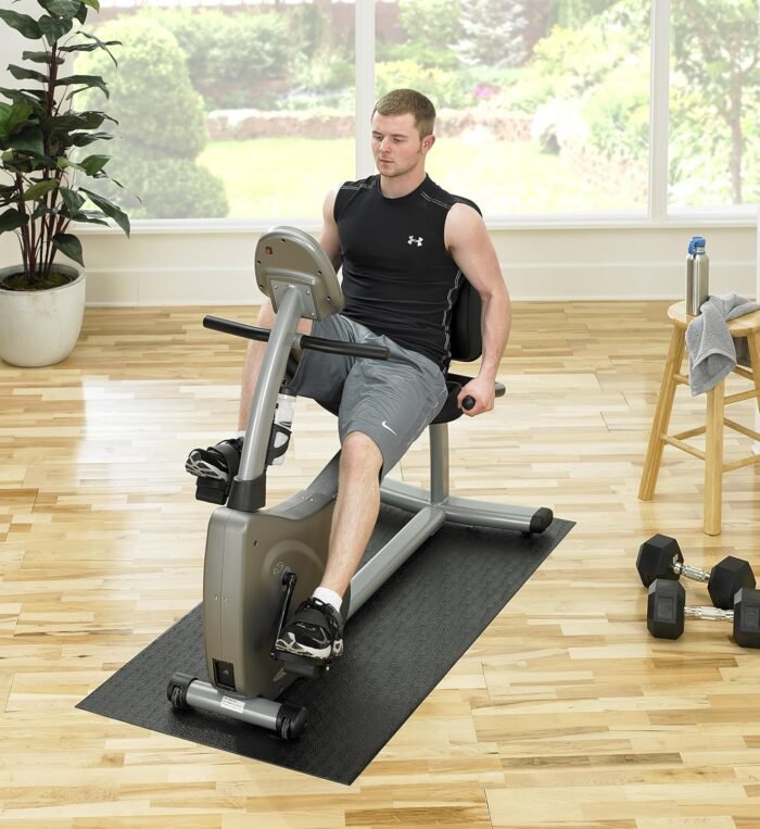 SuperMats Made in U.S.A. for Indoor Cycles Recumbent Bikes Upright Exercise Bikes and Steppers - Image 3