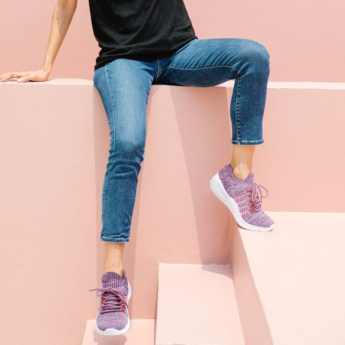 Women's Walking Shoes Tennis Athletic Sport Lightweight Slip on Sneakers - Image 6