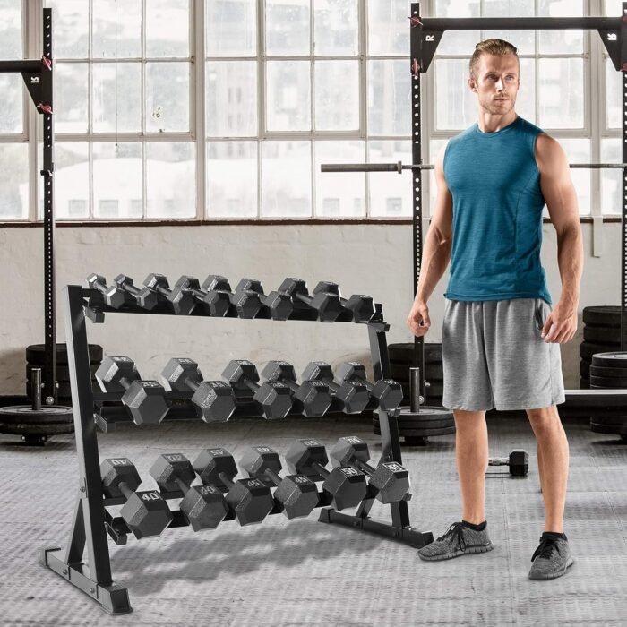 CAP Barbell Dumbbell Rack | 5-50lb or 5-75lb Dumbbell Storage | Multiple Options - Image 8
