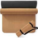 Premium Cork Yoga Mat 1/4 & 2/5 Inch Thick 72 x 26 in, Thick Cork and TPE Non Slip Yoga Mats for Women Men, Sweat Proof Eco-friendly, Great for Hot Yoga & Workouts - Image 2
