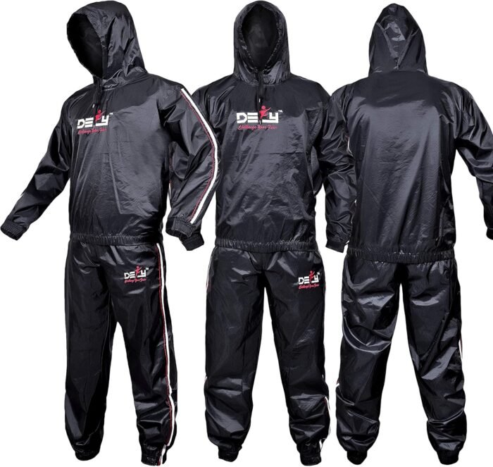 DEFY Heavy Duty Sauna Suit for Weight Loss Full Body Wrap Hoodie Men Women Anti-Rip Sweat suit Gym Workout Exercise Gear - Image 2