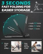 COZYINN 3-in-1 Walking Pad Treadmill with 10% Fat Burning Incline with Transport wheels, Voice Control & 3.0HP Motor | 4MPH /7.6 MPH, 265 lbs /340 lbs Capacity | Wide Anti-Slip Belt & Shock Absorption - Image 6