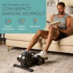 Lifepro Under Desk Elliptical Exercise Machine – Mini Bike Elliptical for Low Impact Leg & Arm Movement – Quiet Magnetic Resistance, LCD Display – Compact Seated Workout for Seniors - Image 3